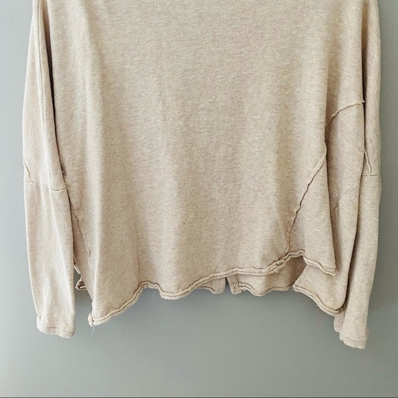 Urban Outfitters Long Sleeve Button Up Top Cream Sz Small - Picture 9 of 9